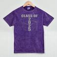 Graduation Decorations 2025 Class Of 2025 Graduate Mineral Wash Tshirts Mineral Purple