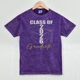 Graduation Decorations 2026 Class Of 2026 Graduate Mineral Wash Tshirts Mineral Purple