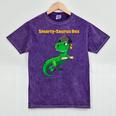 Graduation Dinosaur Smarty Saurus Rex Diploma Dinosaur Mineral Wash Tshirts Mineral Purple