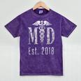Graduation For Doctors t Shirt Tee Shirt Medical Doctors MD Mineral Wash Tshirts Mineral Purple