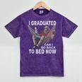Graduation I Graduated Can I Go Back To Bed Now Mineral Wash Tshirts Mineral Purple