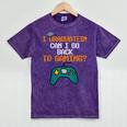 Graduation I Graduated Can I Go Back To Gaming Mineral Wash Tshirts Mineral Purple