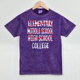 Graduation High School 2025 High School Graduation Premium Tri-Blend Mineral Wash Tshirts Mineral Purple