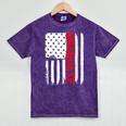 Graduation High School College Flag Graduate T Shirt 2018 Mineral Wash Tshirts Mineral Purple