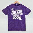 Graduation Graduation I'm Smarter Than I Look Mineral Wash Tshirts Mineral Purple