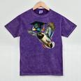 Graduation Mallard Duck Hunter Hunting Season Grad Hunting Mineral Wash Tshirts Mineral Purple