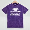 Graduation Motivation Joke University High School Student Mineral Wash Tshirts Mineral Purple