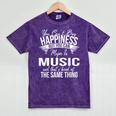 Graduation Music Major Mineral Wash Tshirts Mineral Purple