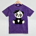 Graduation Panda Bear 2017 Graduate Graduation T-Sh Mineral Wash Tshirts Mineral Purple