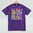 Graduation Peace Sign Out Eighth Grade Tie Dye Hippie Mineral Wash Tshirts Mineral Purple