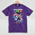 Graduation Pre-K Unicorn Roller Skate Girls Preschool Grad Mineral Wash Tshirts Mineral Purple