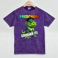 Graduation Preschool Dinosaur T Rex Crushed It Boys Grad Mineral Wash Tshirts Mineral Purple