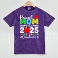 Graduation Proud Mom Of 2025 Kindergarten Graduate Mineral Wash Tshirts Mineral Purple