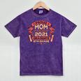 Graduation Proud Mom Of 8th Grade Graduate Mineral Wash Tshirts Mineral Purple