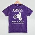 Graduation Shirt For Dirtbike Motocross Riders Mineral Wash Tshirts Mineral Purple