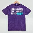 Graduation Shirt For Him Her Can I Go Back To Bed Mineral Wash Tshirts Mineral Purple