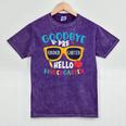 Graduation Shirt Goodbye PreK Hello Kindergarten School Mineral Wash Tshirts Mineral Purple