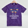 Graduation Shirt Kindergarten Graduate Tshirt Mineral Wash Tshirts Mineral Purple