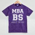 Graduation Shirt For Him Her MBA Next Level BS Mineral Wash Tshirts Mineral Purple