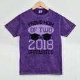 Graduation Shirt For Mom Of Twins Proud Mom Twins Tee Mineral Wash Tshirts Mineral Purple