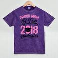 Graduation Shirt For Mom With Twins Proud Mom Of Two Mineral Wash Tshirts Mineral Purple