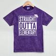 Graduation Shirt Straight Outta Elementary Mineral Wash Tshirts Mineral Purple