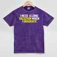 Graduation Student Grad School Class Senior Cute Mineral Wash Tshirts Mineral Purple