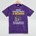 Graduation Student Who Majors In Anthropology Mineral Wash Tshirts Mineral Purple