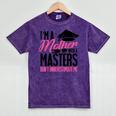 Graduation T Shirt For Mom Mother With A Master's Degree Tee Mineral Wash Tshirts Mineral Purple