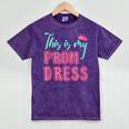 Graduation Tee This Is My Prom Dress 2021 Graduate Mineral Wash Tshirts Mineral Purple
