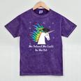 Graduation Unicorn Shirt She Believed Did School 2017 Mineral Wash Tshirts Mineral Purple