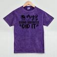 My Granddaughter Did It Graduation Graduated Proud Children Mineral Wash Tshirts Mineral Purple