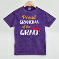 Grandpa Of Graduate Shirt Proud Grandfather Graduation Tee Mineral Wash Tshirts Mineral Purple