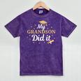 My Grandson Did It Proud Class Senior Graduate Graduation Mineral Wash Tshirts Mineral Purple