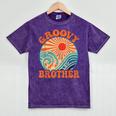 Groovy Brother 70s Aesthetic Nostalgia 1970's Retro Brother Mineral Wash Tshirts Mineral Purple