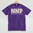 Groovy NNP Neonatal Nurse Practitioner Floral Graduation Mineral Wash Tshirts Mineral Purple