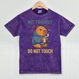 Grouchy Capybara Not Friendly Do Not Touch Introvert Premium Tri-Blend Mineral Wash Tshirts Mineral Purple Grouchy Capybara Not Friendly Do Not Touch Introvert Premium Tri-Blend Mineral Wash Tshirts Mineral Purple