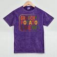 Grouchy Potato Crew Introvert Sarcasm Premium Tri-Blend Mineral Wash Tshirts Mineral Purple
