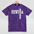 Gymnastics Senior Night Gymnastics Senior 2025 Graduation 2 Mineral Wash Tshirts Mineral Purple