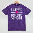Hairstylist Cosmetology School Graduation Graduate Tee Mineral Wash Tshirts Mineral Purple