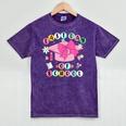 Happy Last Day Of School Coquette Bow Graduation Girls Kids Mineral Wash Tshirts Mineral Purple