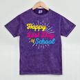Happy Last Day Of School Graduation Teacher Students Mineral Wash Tshirts Mineral Purple