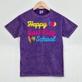 Happy Last Day Of School Graduation Teacher Students T-Shirt Mineral Wash Tshirts Mineral Purple