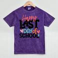 Happy Last Day Of School Kids Teacher Student Graduation Mineral Wash Tshirts Mineral Purple