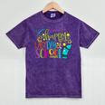 Happy Last Day Of School Student Teacher Graduation Mineral Wash Tshirts Mineral Purple