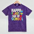 Happy Last Day Of School Teacher Kids Boys Girls Graduation Mineral Wash Tshirts Mineral Purple