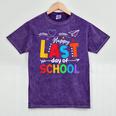 Happy Last Day Of School Teacher Women Student Graduation Mineral Wash Tshirts Mineral Purple