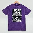 I Hate Everyone Introvert Anti-Social Dark Humor Mineral Wash Tshirts Mineral Purple I Hate Everyone Introvert Anti-Social Dark Humor Mineral Wash Tshirts Mineral Purple