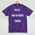Hello Now Go Away Thanks Joke Introvert Attire Mineral Wash Tshirts Mineral Purple Hello Now Go Away Thanks Joke Introvert Attire Mineral Wash Tshirts Mineral Purple