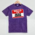 Hello I'm Dead Inside Name Tag Sarcastic Introvert Mineral Wash Tshirts Mineral Purple Hello I'm Dead Inside Name Tag Sarcastic Introvert Mineral Wash Tshirts Mineral Purple